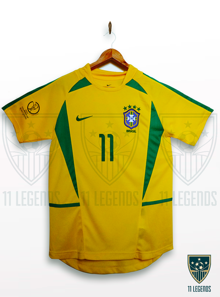 Brazil World Cup 2002 Home Jersey - Ronaldo/9 for sales S/M/L/XL/XXL #