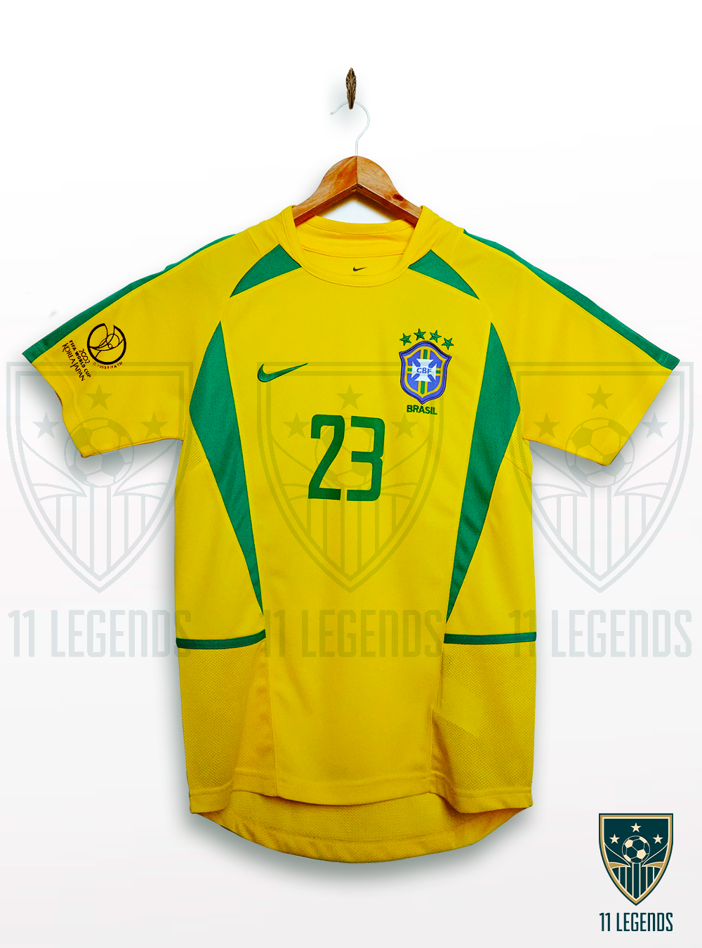 BRAZIL 2002 SHIRT - HOME – 11 Legends